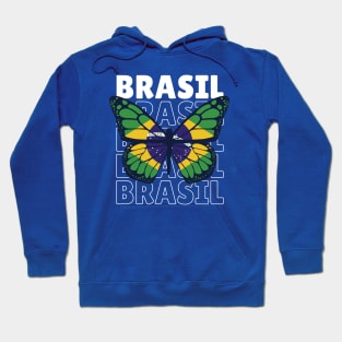 I Love Brazil // Brazil Flag // Brazilian Pride Hoodie